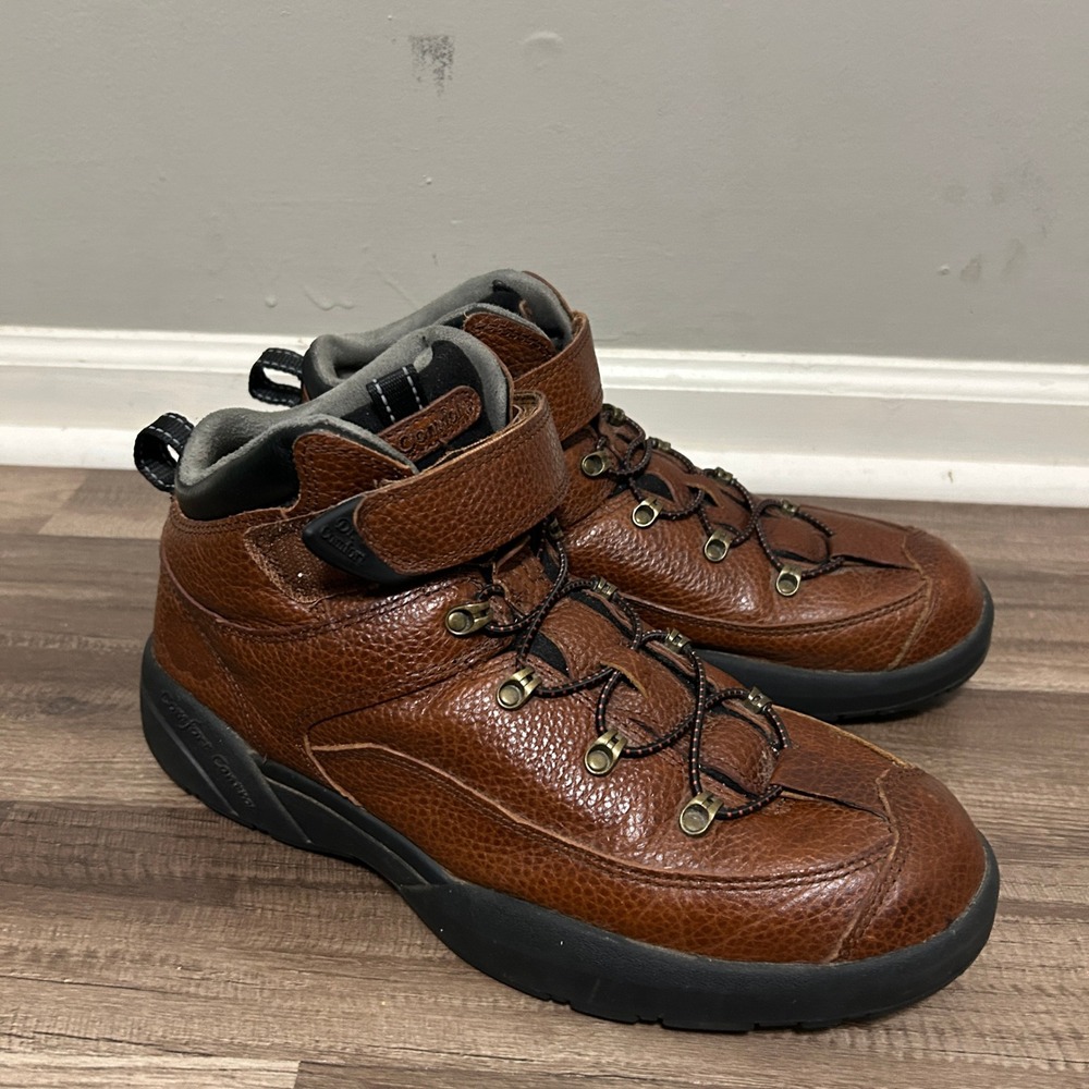 Dr. Comfort Ranger Boots Men 11M Brown Leather Orthopedic 9420 Diabetic Gorpcore